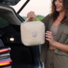 Portable Inflatable Corduroy Lounger with Integrated Air Pump