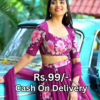 5001-2.png Blooming Magenta Floral Lehenga Choli Set