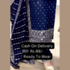 5020-2.png Midnight Blue Silk Suit with Geometric Silver Artistry