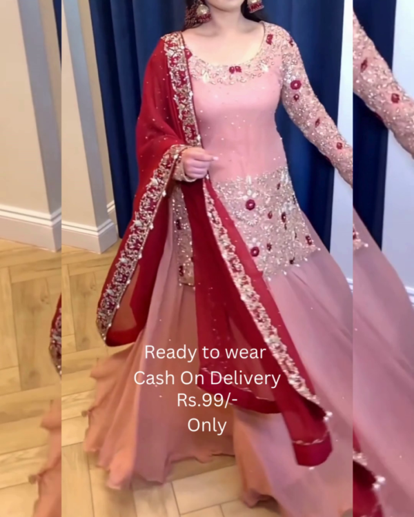 5024-2.png Rose Blush Bridal Sharara with Crimson Contrast
