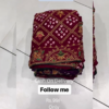 5025-1.png Heritage Wine Bandhani Saree with Ornate Zardosi Borders