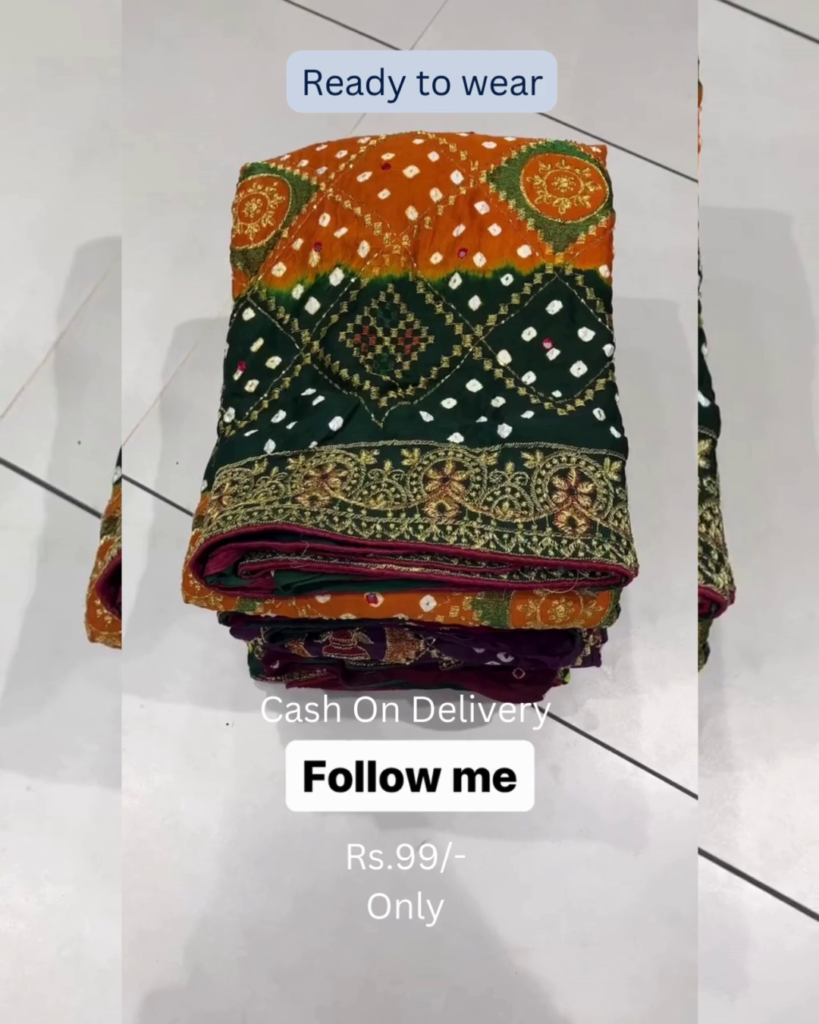 Heritage Wine Bandhani Saree with Ornate Zardosi Borders - Photo 2