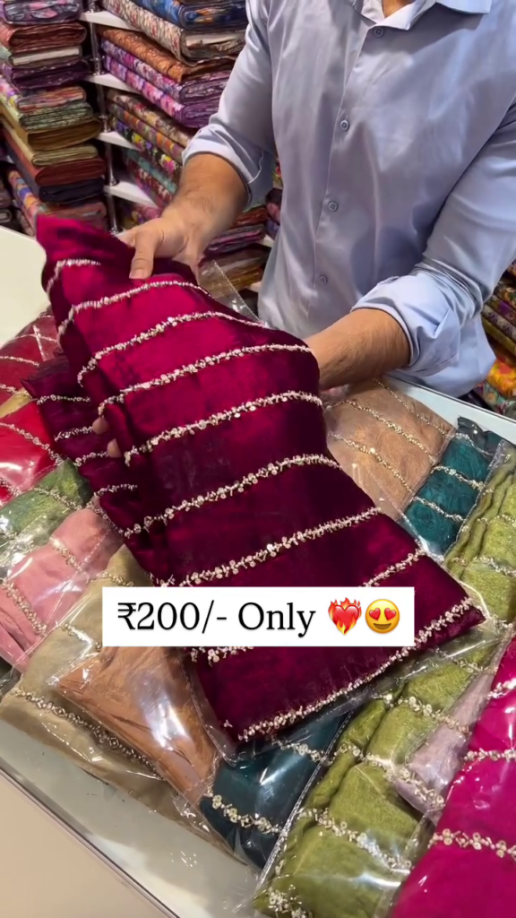 Opulent Wine Velvet Saree with Shimmering Lace Detailing - Photo 1