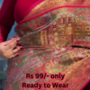 Eclectic Heritage: Multi-Tone Printed Saree with Paisleys