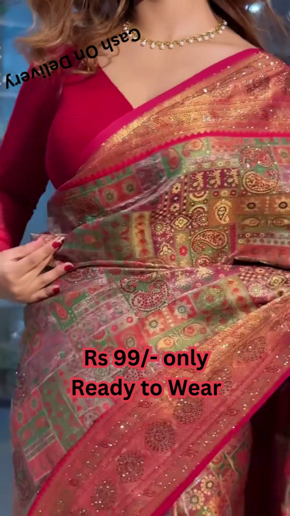 Eclectic Heritage: Multi-Tone Printed Saree with Paisleys - Photo 2