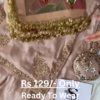 5052-2.png Rose Gold Splendor: Embroidered Silk Suit with Potli Bag