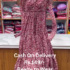 5063-2.png Rosewood Radiance: Printed Georgette Anarkali Gown